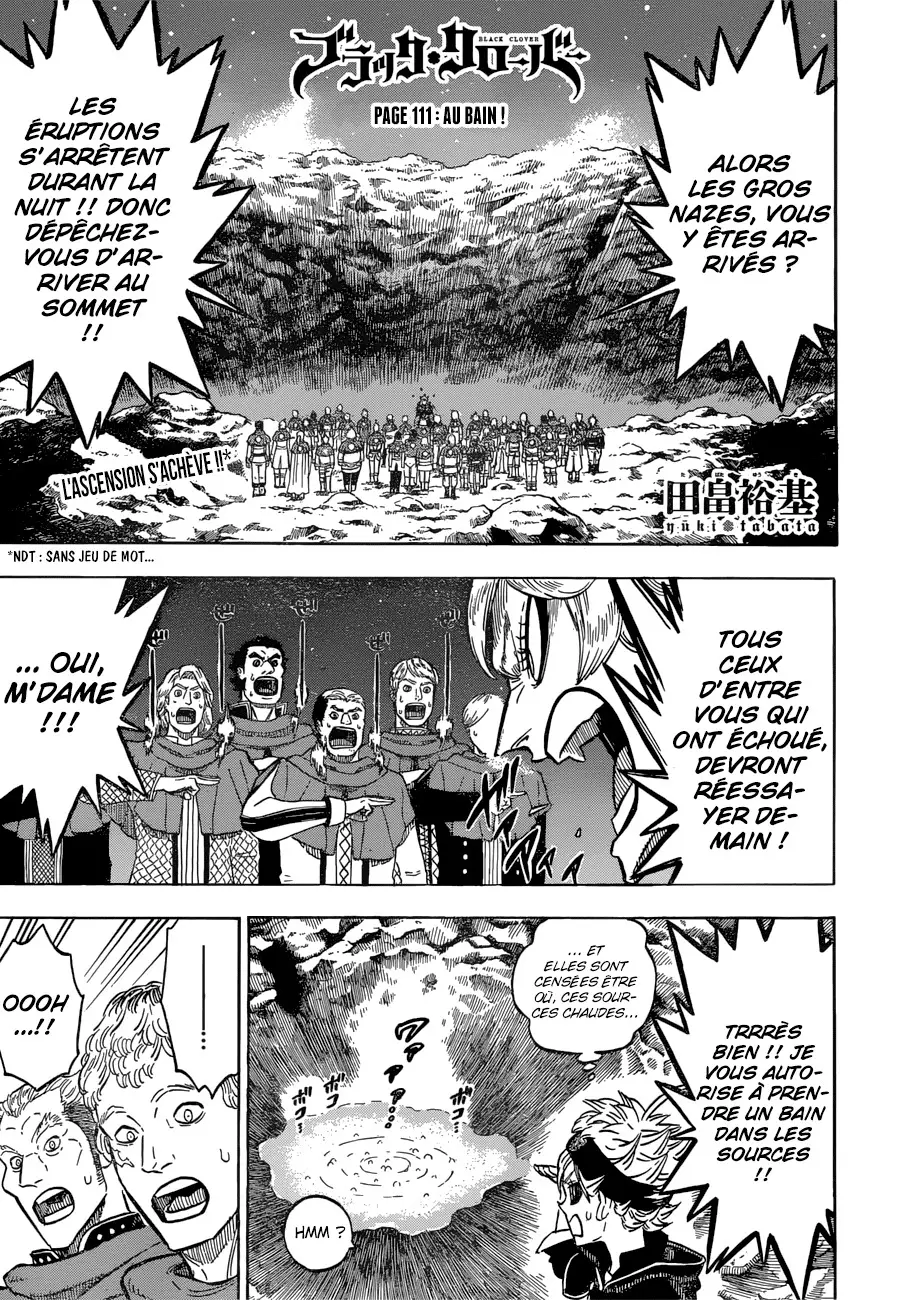 Black Clover – Chapitre 111 – Page 1 Black Clover – Chapitre 111 – Page 1