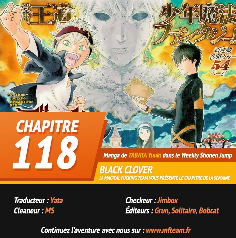 Black Clover – Chapitre 118 – Page 1 Black Clover – Chapitre 118 – Page 1