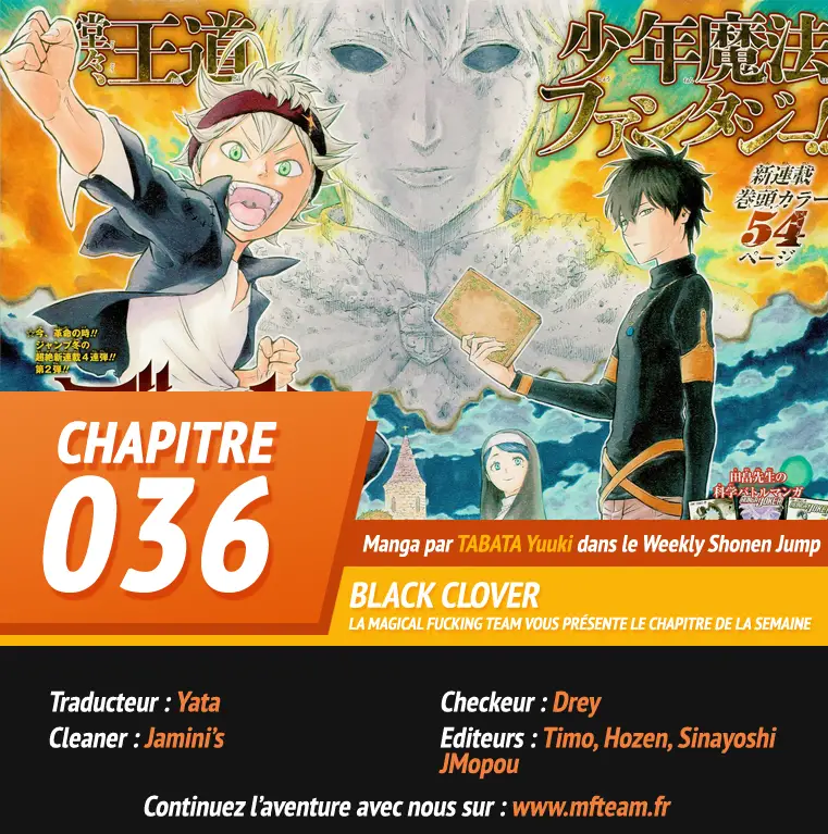 Black Clover – Chapitre 37 – Page 1 Black Clover – Chapitre 37 – Page 1